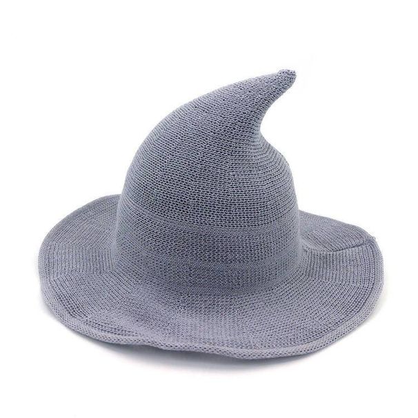 Halloween Cotton Wizard Witch Hat Spire Foldable Magic Hat_viptrois.com