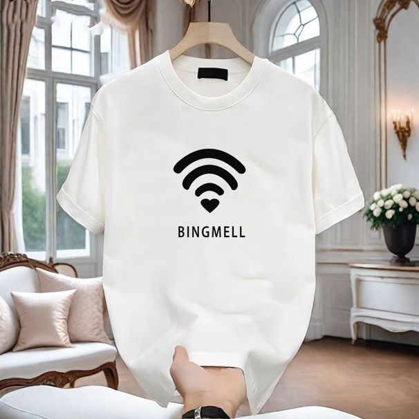 Summer New T-shirt Pure Cotton Men's And Women's Heavy Short-sleeved Clothes Couple Summer Trendy Brand Japanese Tops Versatile_viptrois.com