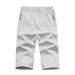 Men's Clothing quick-drying shorts men's versatile sports leisure cropped pants fitness training breathable_viptrois.com