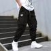Men's Clothing Fashion Workwear Casual Pants Summer Multi Pocket Youth Loose Cuff Long Pants_viptrois.com