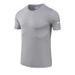 Men's Clothing Sports Short-Sleeved Ice Silk T-Shirt Quick-Drying Clothes Breathable Running Fitness Training Casual Tops _viptrois.com