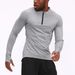 Men's Clothing Fitness Long Sleeve Quick Drying Breathable Outdoor Running Compression Basketball Sports Tights Sportswear_viptrois.com