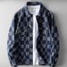 Men's Spring And Autumn Chessboard Pattern Rascal Handsome Street Explosion Casual Work Clothes Cowboy Jacket_viptrois.com