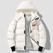 european style washfree glossy men's down cotton vest stand collar plus size casua ersatile svel jacket top_viptrois.com