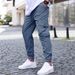 New Cross-border Workwear Jogger Pants, Casual Pants With Drawstring Elastic Waist, Sports Outdoor Running Cotton_viptrois.com