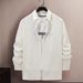 Men's Clothing Station Light Luxury Trend Spring And Autumn New Fashion Men's Clothing Hot Stamping Polka Dot Business Casual Shirt Long Sleeve Shirt_viptrois.com