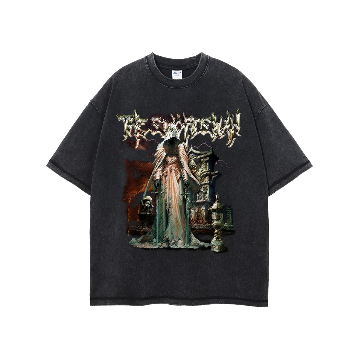 Heavy American Retro Street Loose And Old Men's And Women's Same Short Sleeves_viptrois.com
