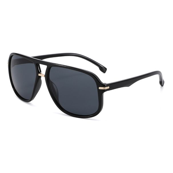 New Fashion Double Beam Aviator Frog Mirror Metal Accessories Trendy Sunglasses Driving Travel_viptrois.com