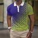 New Men's Polo Shirt Printed Short Sleeve European Size T-Shirt Top_viptrois.com