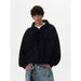 Men's Clothing Retro Strap Design Hooded Sweatshirt Loose Casual Cleanfit Hoodie Cardigan Jacket Top_viptrois.com
