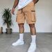 Men's Summer Outdoor Multi-Pocket Cargo Shorts Trendy Functional Loose Wide Leg Five-Point Drawstring mid Waist Polyester Shorts_viptrois.com