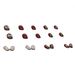 Christmas New Year Wearable Nail Sticker Red Rhomboid Dressing Nail False Nail Removable Nail Sticker_viptrois.com