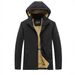 Men's Waterproof Windproof Hooded Jacket – Winter Outdoor Sports Coat With Zip Pockets (EU S-XXXL, Black/Blue/Khaki/Army Green)_viptrois.com