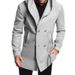 Men's Clothing Slim Windbreaker Hooded Casual Solid Color Jacket Men's Slim Fit Long Hooded Trench Coat Casual Solid Color Jacket For Autumn & Spring_viptrois.com