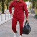 Men's Clothing Autumn And Winter Fashion Jacket Autumn Suit Single Breasted Solid Color Slim Two Piece Suit _viptrois.com