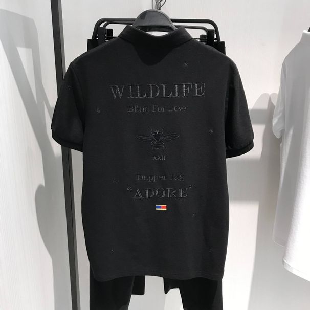 Men's Clothing Polo Shirt Men's Summer New Business Casual Polo Shirt High End Bee Embroidery Lapel Short Sleeved T Shirt Trend_viptrois.com