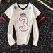 Men's Clothing Retro Short Sleeved Jersey T Shirt High Street Contrast Color Stitching Mesh Loose Sports V Neck Jersey Top_viptrois.com