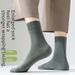 Everyday Socks Cotton Spring And Autumn Pure Cotton Men's Socks Mid Tube Cotton Socks Business Deodorant Sweat Absorbent Antibacterial Solid Color_viptrois.com