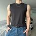 Men's Summer Sleeveless Vest - Breathable Moisture-Wicking Athletic Tank Top For Running & Gym (Black/White/Grey/Light Brown, M-3XL)_viptrois.com