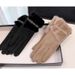 Plush For Women Keep Warm In Winter, Riding Electric Bikes To Prevent Freezing, Suede Gloves That Are Versatile And Can_viptrois.com
