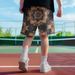Premium Products CP11621A09 American Casual Camouflage Printed Trendy Brand Fitness Running Sports Basketball Shorts_viptrois.com