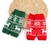 Unisex Christmas gloves Knitted acrylic warm sleeve Snowflake deer festival short gloves wool gloves_viptrois.com