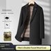 Pulse 2025 New Men's Thickened Double-Sided Wool Coat Mid-Length Detachable Down Liner Suit Collar Jacket_viptrois.com