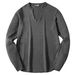Loom Cross-Border Men's European American Spring And Autumn Thin Pullover Knitted Fashion Solid Color Long Sleeve Base Shirt_viptrois.com