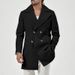 2025 Men's Autumn Winter New Style Lapel Double-Breasted Slim Fit Jacket Trench Coat_viptrois.com