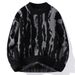 2026 Fashion Knitwear Pullovers Youth/Men Acrylic Round Collar Jacquard Splicing Long Sleeve Loose Thick Color-Embossed Woven Design Sweater M-4XL_viptrois.com