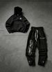 Men's Clothing Embroidered Hooded Sweatshirt And Double-waisted Sweatpants, Street Style, Spring 2026 New Collection._viptrois.com