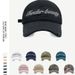 Original 3D Embroidered Lettering Baseball Cap - Distressed Washed Camouflage Design | Unisex Soft Top Snapback For Men & Women_viptrois.com