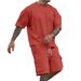 Men's Clothing Men's Summer New Fashion T Shirt Workwear Shorts Casual Sports Suit Men_viptrois.com
