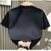 2025 Summer European Fashion Trendy Brand Light Luxury Men's Short Internet Celebrity Niche Hot Diamond High-end Round Neck Half_viptrois.com