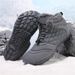 Popular Five Finger Men's Cotton Shoes With Plush Snow Boots, High Top Cotton Boots, Thick Soled Northeast Snow Boots, Five Finger Shoes_viptrois.com