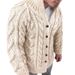 A Popular Men's Sweater From Europe And America In 2025, Featuring A Cardigan, Long-sleeved Stand-up Collar, Jacquard Weave And Casual Men's Wear_viptrois.com