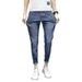 Men's Clothing Summer Trendy Casual Jeans For Men Spring And Autumn Slim Feet 2024 New Slim Thin Nine Point Stretch Pants For Men_viptrois.com