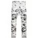 Men's Casual Straight Leg Jeans Gradient Print High Street Fashion Splatter Design Exclusive Supply_viptrois.com