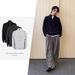 Roaring Beast Solid Color Oversized High-Neck Half-Zip Sweater, Cozy & Relaxed Knit Pullover For Men & Women_viptrois.com