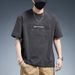 2025 Pure Cotton Men's Short Sleeved T-shirt Round Neck Letter Spring And Summer New Products Trendy Brand Casual_viptrois.com
