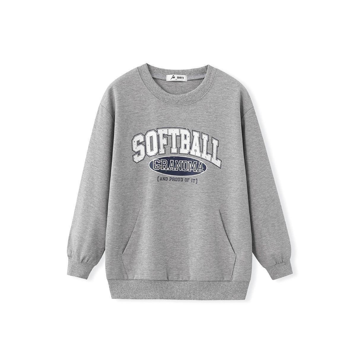 Mother & Kids Autumn New Children's Clothing Medium And Large Children's Letter Print Blue Sweatshirt Small Order Wholesale_viptrois.com