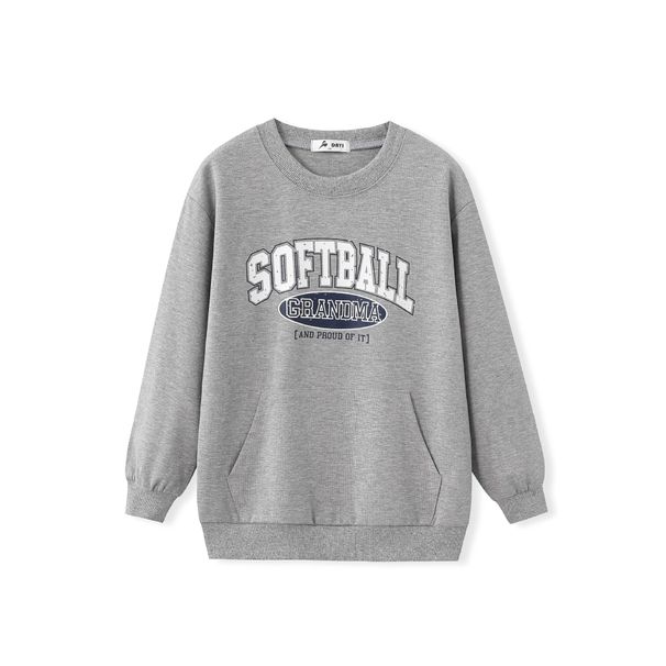 Mother & Kids Autumn New Children's Clothing Medium And Large Children's Letter Print Blue Sweatshirt Small Order Wholesale_viptrois.com