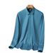 Men's Clothing Breathable Bamboo Fiber Long Sleeve Shirt - Stretch Comfort, Wrinkle-Free, Business Casual & Interview Ready (Multiple Colors & Sizes)_viptrois.com