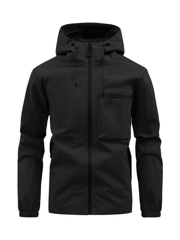 Men's Clothing Men's Utility Hooded Jacket - Water-Resistant Cargo Coat With Multiple Pockets (5 Colors, XS-2XL)_viptrois.com