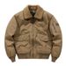 Men's Clothing Wool and cotton bomber jacket for men winter plus velvet thick warm cotton casual workwear coat_viptrois.com
