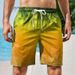 Men's Summer Shorts 3D Digital Print Gradient Design Casual Fashion Quick-Dry Lightweight Comfort Fit Multiple Colors_viptrois.com
