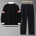Men's Clothing Large Size Fat Man Sports Suit Men Autumn Obese Men's Sweatshirt Plus Fat Plus Trendy Brand Fat Man Casual Two Piece Suit_viptrois.com