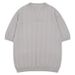 Men's Clothing Texture V Neck Knitted Bottom Short Sleeved Trendy Solid Color Fine Wool Half Sleeved T Shirt_viptrois.com
