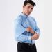 K Seamless Striped Elastic Striped Shirt For Men, No Ironing, Hanging Down, Long Sleeved Shirt For Men_viptrois.com