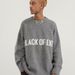 Men's Loose Fit Jacquard Letter Print Crew Neck Sweater - Warm Winter Knit Pullover For Casual & Streetwear (Black, Dark Gray, Light Gray)_viptrois.com